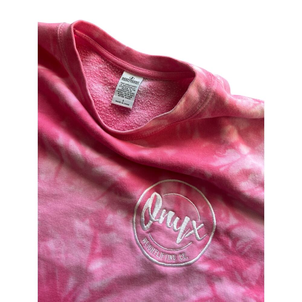 Independent Trading Co. Onyx Weightliftng Tie Dye Sweatshirt Size Small Oversize - Picture 2 of 3